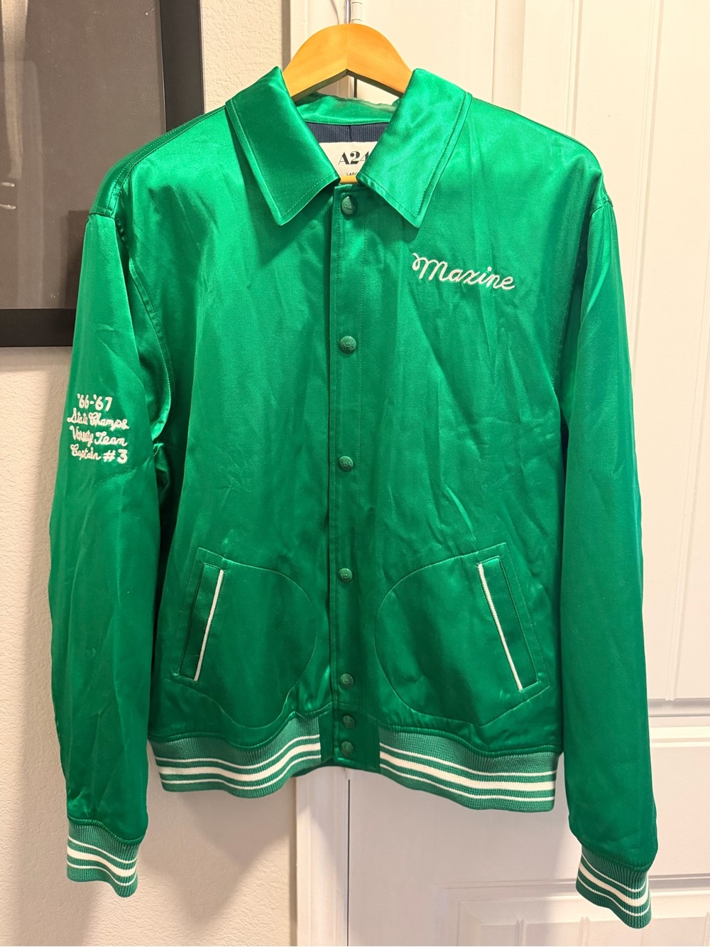 MaXXXine A24 Maxine Minx Varsity Jacket - LARGE